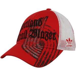  Portland Trail Blazers Ladies Red Mesh Back Adjustable Trucker Hat 