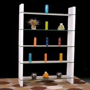  80 Inch Glass Bookcase Or Room Divider By Diamond Sofa 