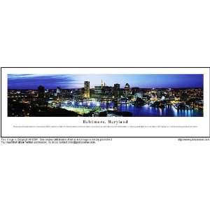  Baltimore at Night 13.5x40 Panoramic Photo Sports 