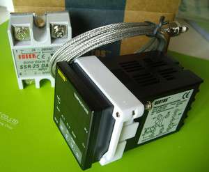   Temperature controller + 25A SSR + K thermocouple thermostat  