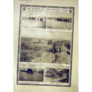  Battle Belgian Coast Zouaves Dunkirk Dunes Print 1917 