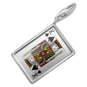 FotoCharms King of Spades   King / card game   Charm with Lobster 