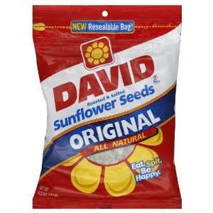 David Roasted & Salted Sunflower Seeds, Original All Natural 14.5 Oz 