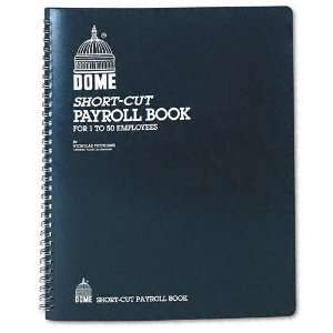  Dome® Payroll Record, Single Entry System, Blue Vinyl 
