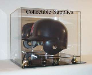 premium deluxe full size baseball helmet memorabilia display case with 
