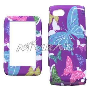  Butterfly Dot/Purple Phone Protector Cover for SHARP 