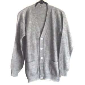  CARDIGAN VNECK buttons with Pockets HEATHE GREY MENS SIZE 
