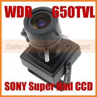 WDR 650TVL SONY CCD Mini Camera 2.8 12mm Auto IRIS Lens  