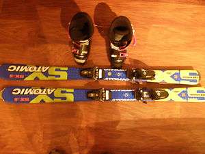 Youth Atomic Skis and Boots Excellent Condition  