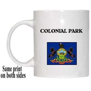  US State Flag   COLONIAL PARK, Pennsylvania (PA) Mug 