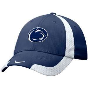 Nike Penn State Nittany Lions Navy Blue Basketball Swoosh Flex Fit Hat 