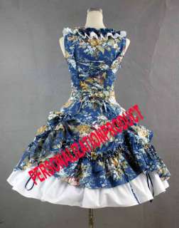   cute print Ball Gown Cosplay Knee Length Dress & Skirt 2p  