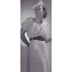 Vintage Knitting PATTERN to make   1930s Knit One Piece Dress. NOT a 