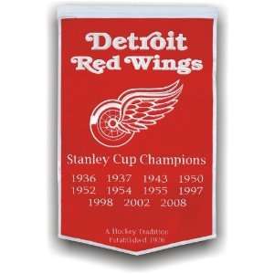  Detroit Red Wings Championship Dynasty Banner Sports 
