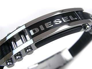   STEEL LEATHER BRACELET DX0115 NEW IN BOX WITH TAG $195 ONLY 1  