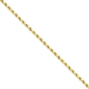  14k Yellow Gold 18 inch 2.75 mm Rope Collar Necklace in 
