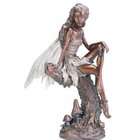 Napco Bronze Fairy Figure Garden Statue, 13 Inch Tall