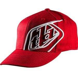  Troy Lee Designs Logo Hat   Small/Medium/Red Automotive