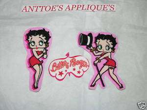 BETTY BOOP #3 FABRIC IRON ON APPLIQUES  