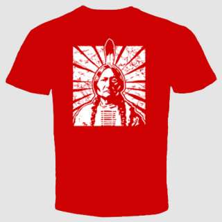 Indian Chief T shirt Native American leaders Ethnic  