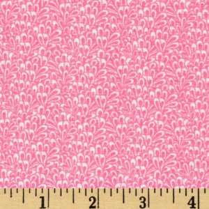  44 Wide Victoria & Albert Feathers Pink Fabric By The 