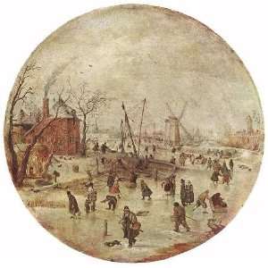   painting name Winter Landscape with Skaters, By Avercamp Hendrick