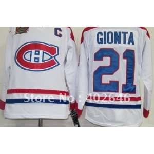 canadiens #21 brian gionta white heritage classic jersey hockey 