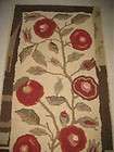 pottery barn branch floral wool runner rug new 2 5x9