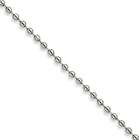 goldia 22 Inch Stainless Steel 5mm Ball Chain Necklace