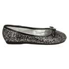 Girls Black Glitter Shoes  