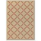 Couristan 510 x 92 Area Rug Floral Grid Pattern in Cream and 