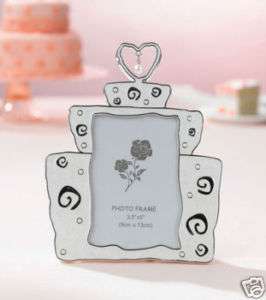 Dangling Crystal Wedding Cake Picture Photo Frame  
