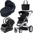 Quinny BUZZ4TRVSTB Buzz 4 Travel System and Dreami Bassinet in Black 