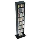 Prepac Black Slim Multimedia Storage Tower for CD, DVD and VHS