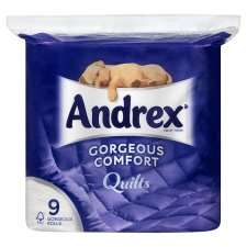 Andrex Toilet Tissue Quilts 9 Roll   Groceries   Tesco Groceries