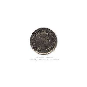  Folding Coin (UK 10 Pence Single Cut)   Trick Toys 