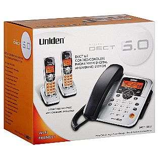 DECT 6.0 Corded/Cordless Phone System w/ Digital Answering System 