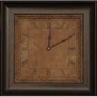 Cambridge Collection Rust Clock   20 x 25   Antique Black   20H x 