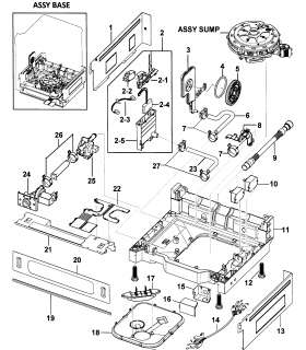 SAMSUNG Dishwasher Base assy Parts  Model DMR78AHS/XAA 0000 