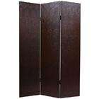   Furniture 6 ft. Tall Faux Leather Red Snakeskin Room Divider   3 Panel