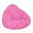Elite Products Child Prints Collection Large Bean Bag  Pink Flowers
