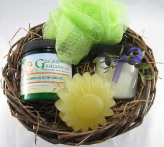Gift Basket   Soap, Candle, Body Cream  