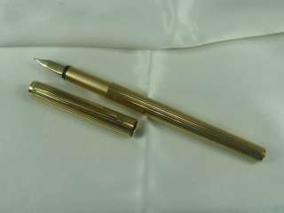 MONTBLANC 1970s Noblesse Gold Plated 14K 585 Fine nib Fountain Pen 