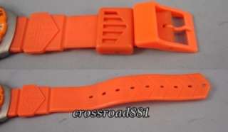   Mens Tag Heuer F1 Orange Rubber Wrist Watch Very Good  