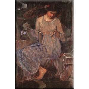 The Necklace 11x16 Streched Canvas Art by Waterhouse, John William 