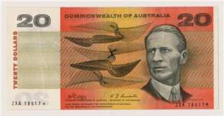 1968 Australian $20 Star Note, Phillips / Randall, VF+  