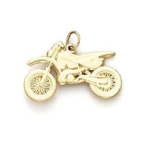  14k Motocross Bike Pendant   JewelryWeb Jewelry
