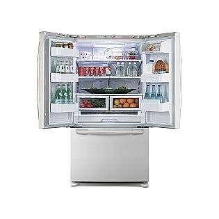 26.0 cu. ft. French Door Bottom Freezer Refrigerator, White (Model 