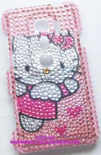 New Hello kitty Bling Case Cover For Sprint HTC EVO 3D #1  
