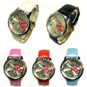 New HelloKitty Ladies Quartz Watch Wristwatch 5 Color  